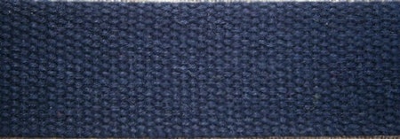 Grovt bomullsband till montering av armband  20x2,5 cm marinblå