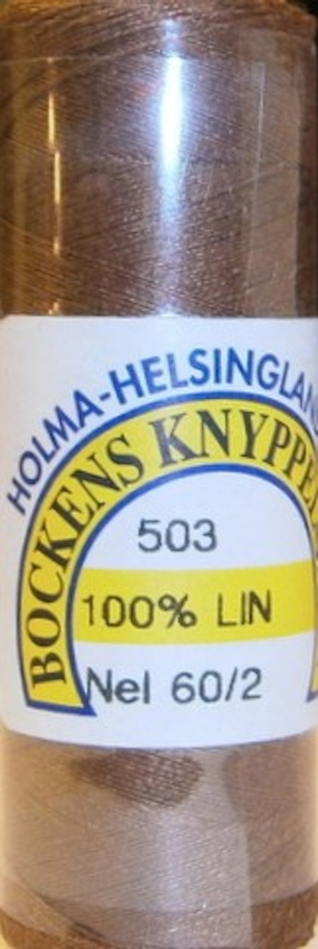 Bockens knyppelgarn 60/2 503 brun 12,5 gr/rle