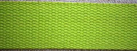 Grovt bomullsband till montering av armband  20x2,5 cm limegrön