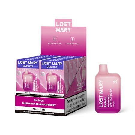 Lost Mary BM600S Mesh Blueberry Sour Raspberry