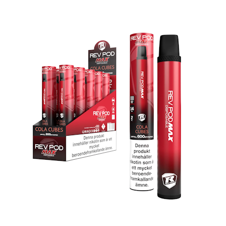 Rev Pod Max 14mg Cola Cubes