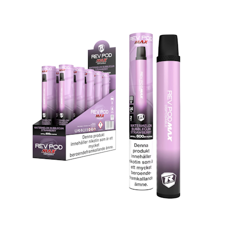 Rev Pod Max 14mg Watermelon Bubblegum Strawberry