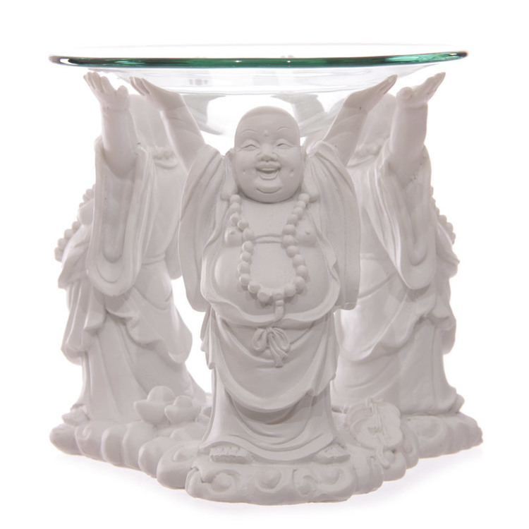 Skrattande Buddha, Vit