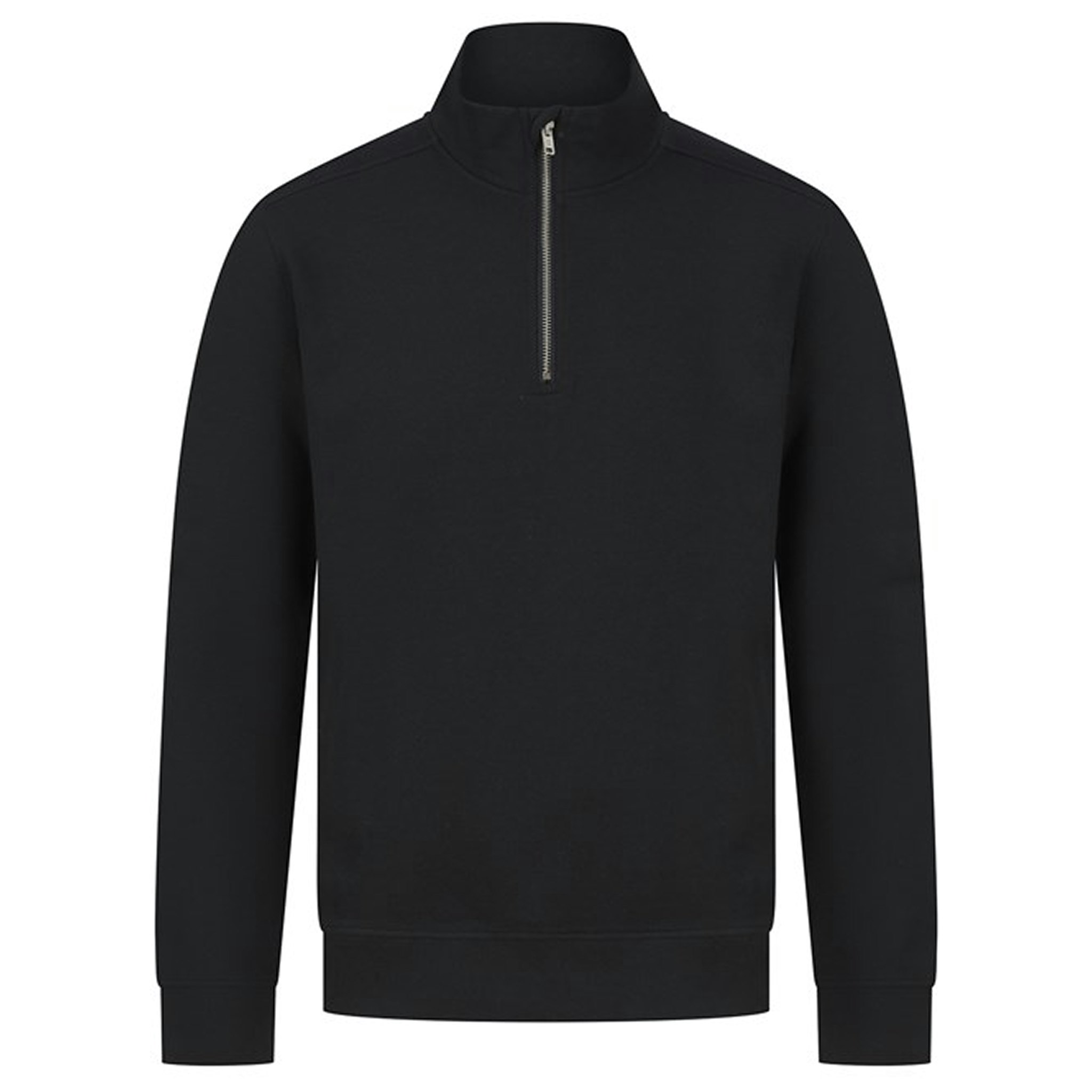 Sweatshirt med kort dragkedja i unisex | Henbury