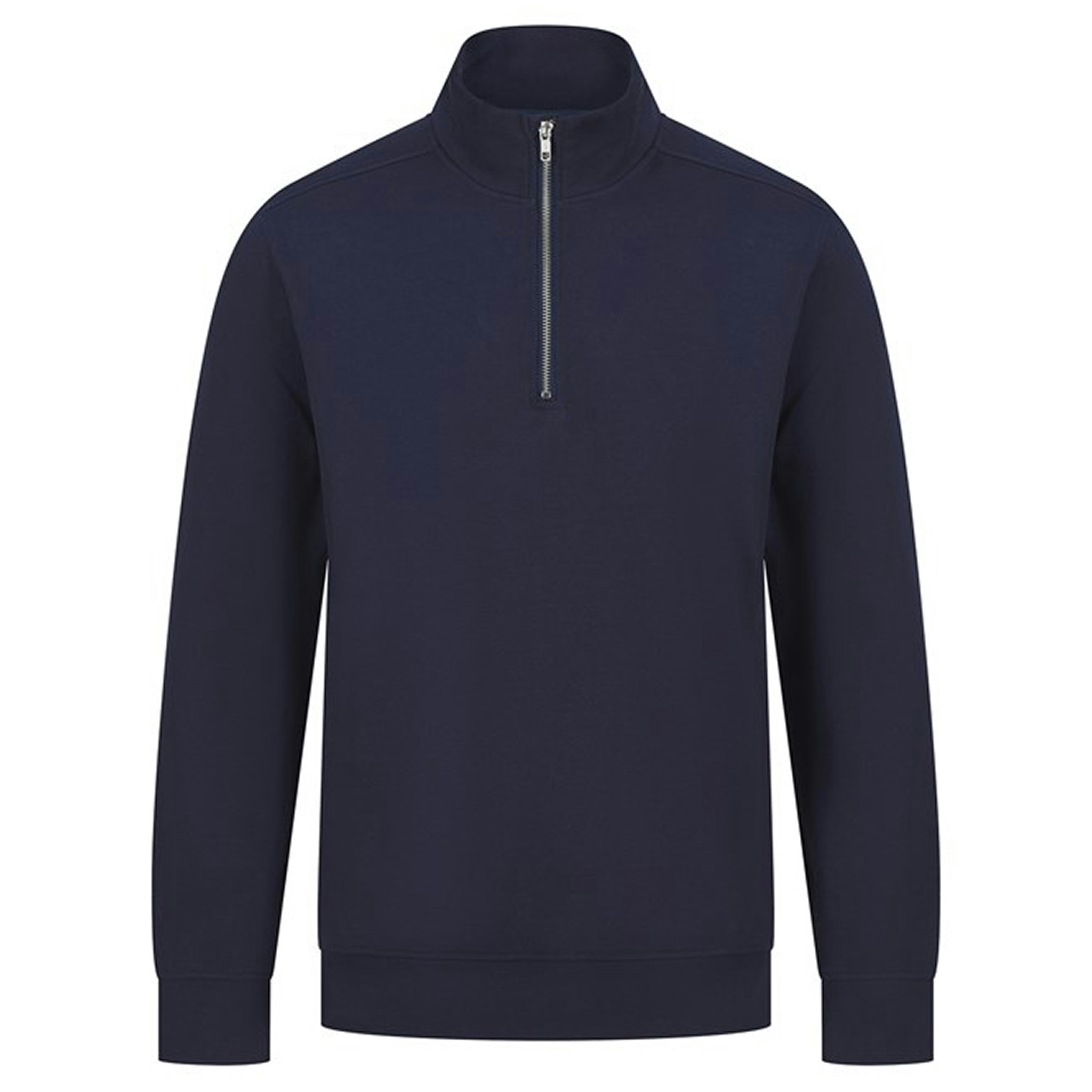 Sweatshirt med kort dragkedja i unisex | Henbury