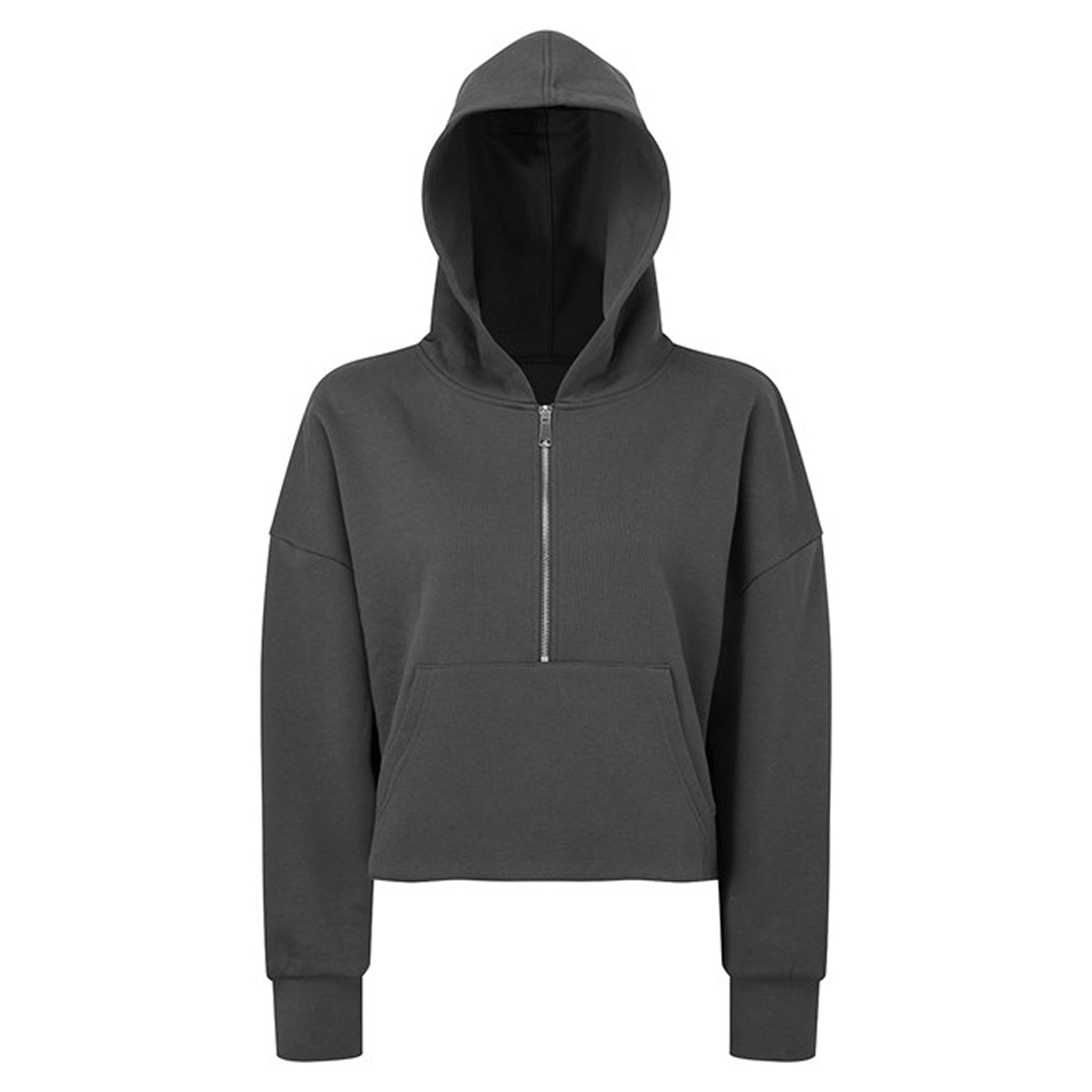 Damhoodie med halv dragkedja | TriDri