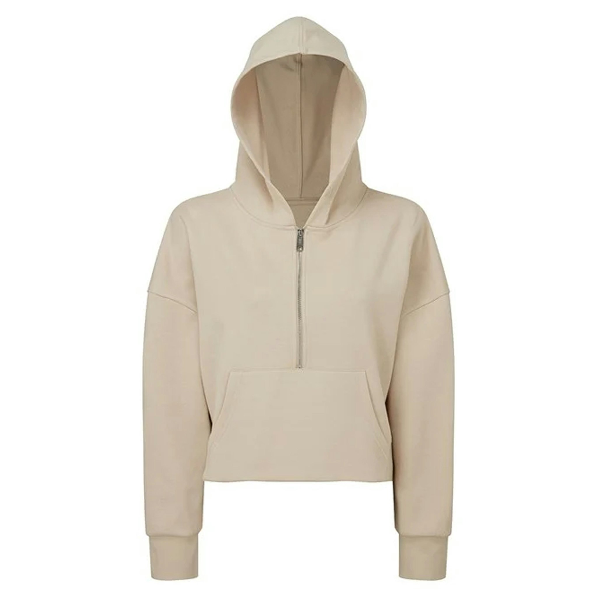Damhoodie med halv dragkedja | TriDri