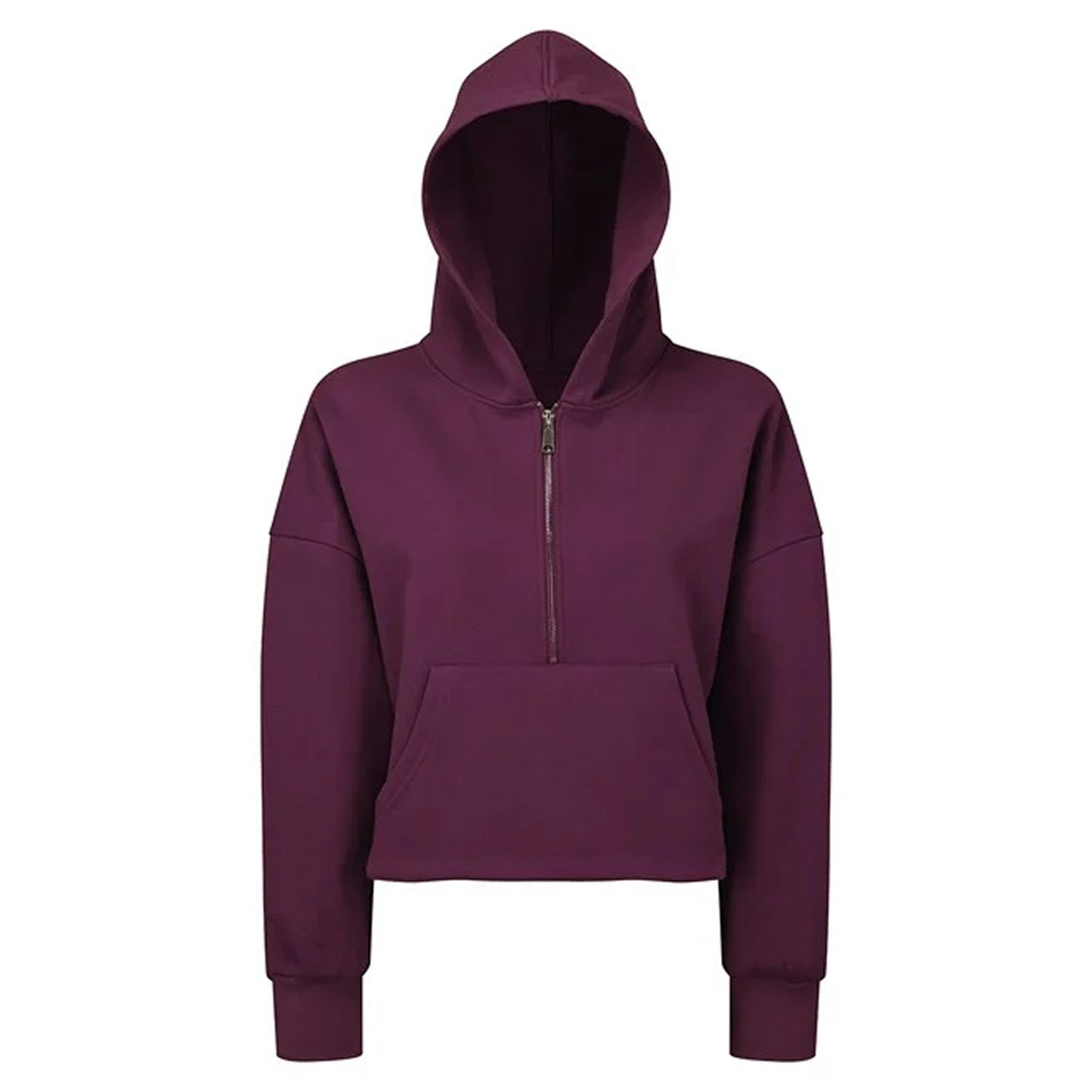 Damhoodie med halv dragkedja | TriDri