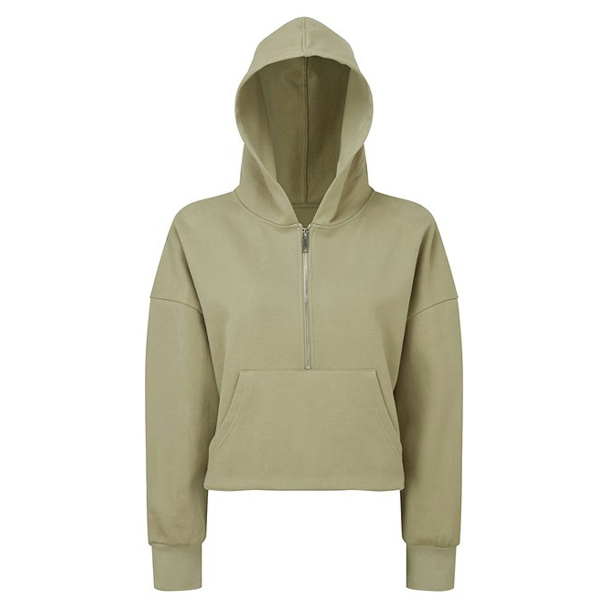 Damhoodie med halv dragkedja | TriDri