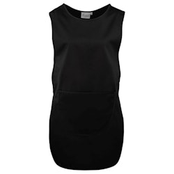 Långt tabard-förkläde med ficka | Premier