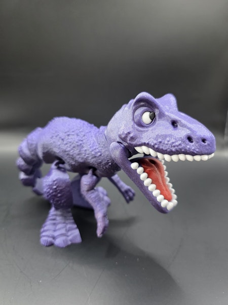 Flexi T-Rex – Artikulerad 3D-printad Dinosauriefigur i Flera Färger