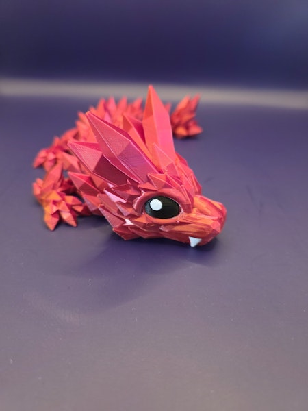 Artikulerad Vacker Kristalldrake 3D-Drake – Flera färger