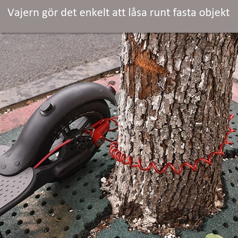 Skivebremselås for sykkel og elsparkesykkel