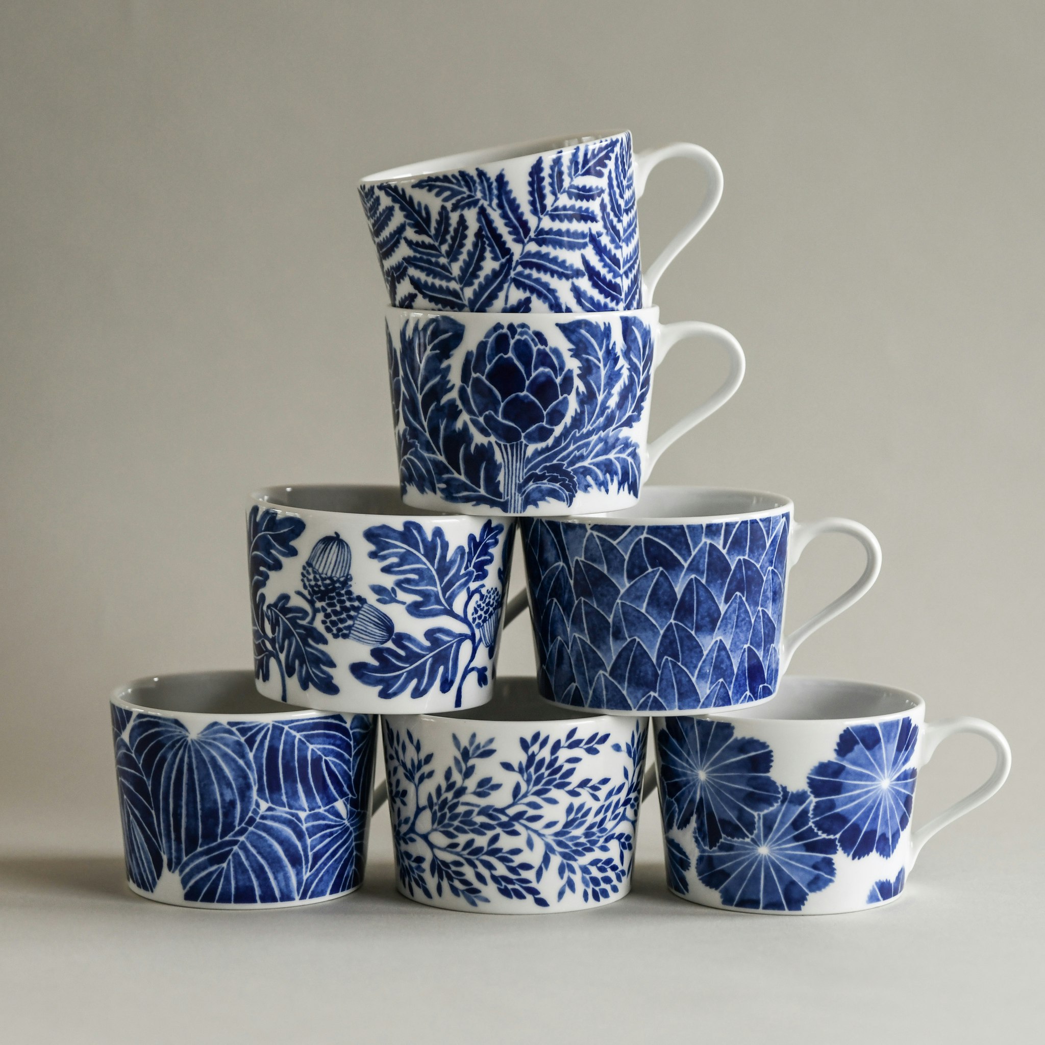 Fern cup blue