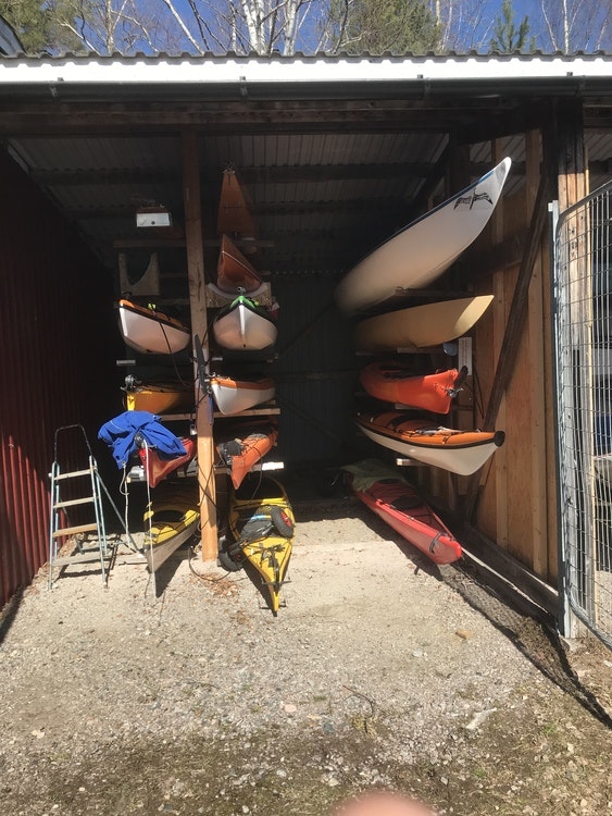 Uppläggning kanot/kajak, årsavgift