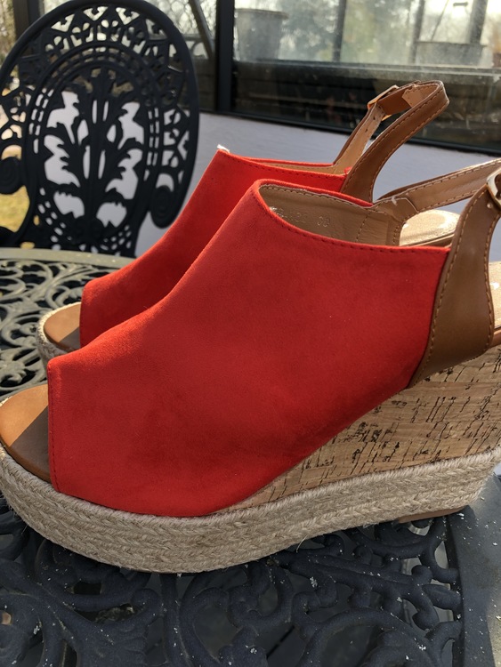 Kilklacks-sandal  Röd