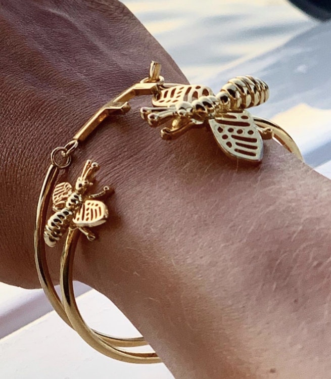 Insect Cuff Armband Guld