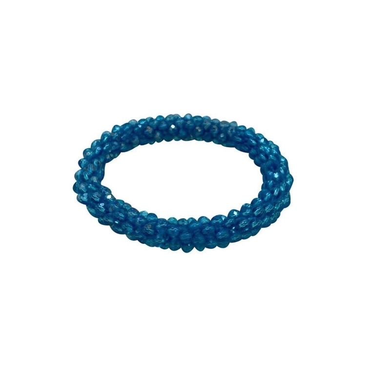 Hårsnodd/Armband Crystal Rosa, Beige, Dusty blue eller Aqua blue