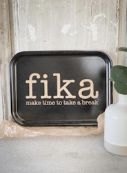 Bricka fika Svart