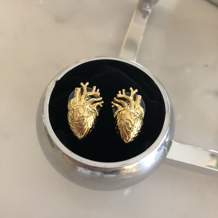 Heart Örhängen Guld eller Silver