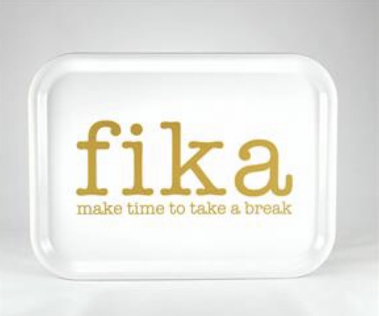 Bricka Fika Vit