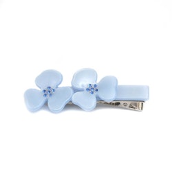 Hair clip Flower Baby blue