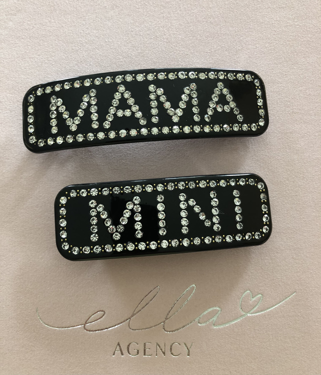 Hair clip Mama+Mini Svart