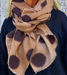 Scarves Taupe Dots