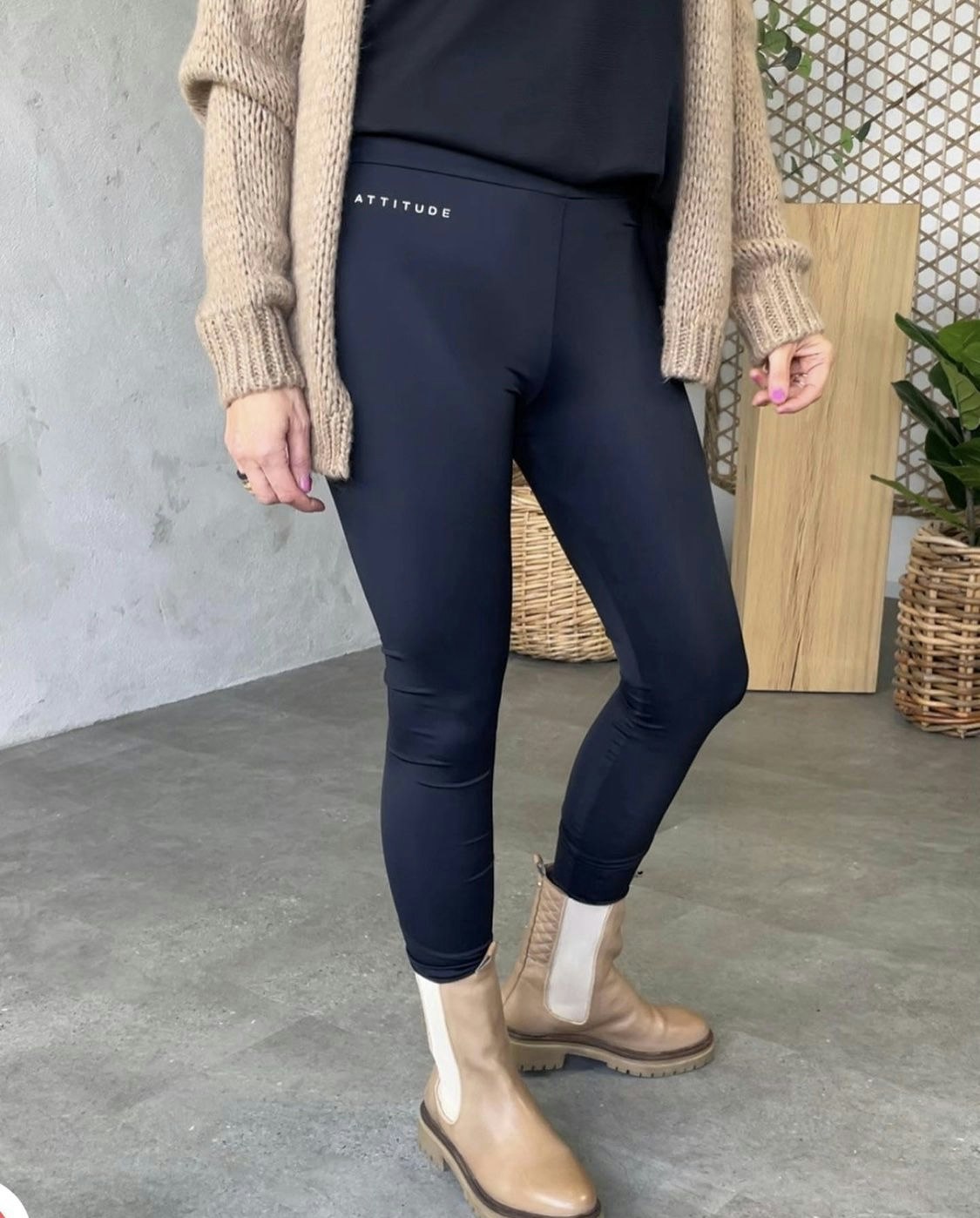 India Leggings  Svart, Cappuccino eller Green