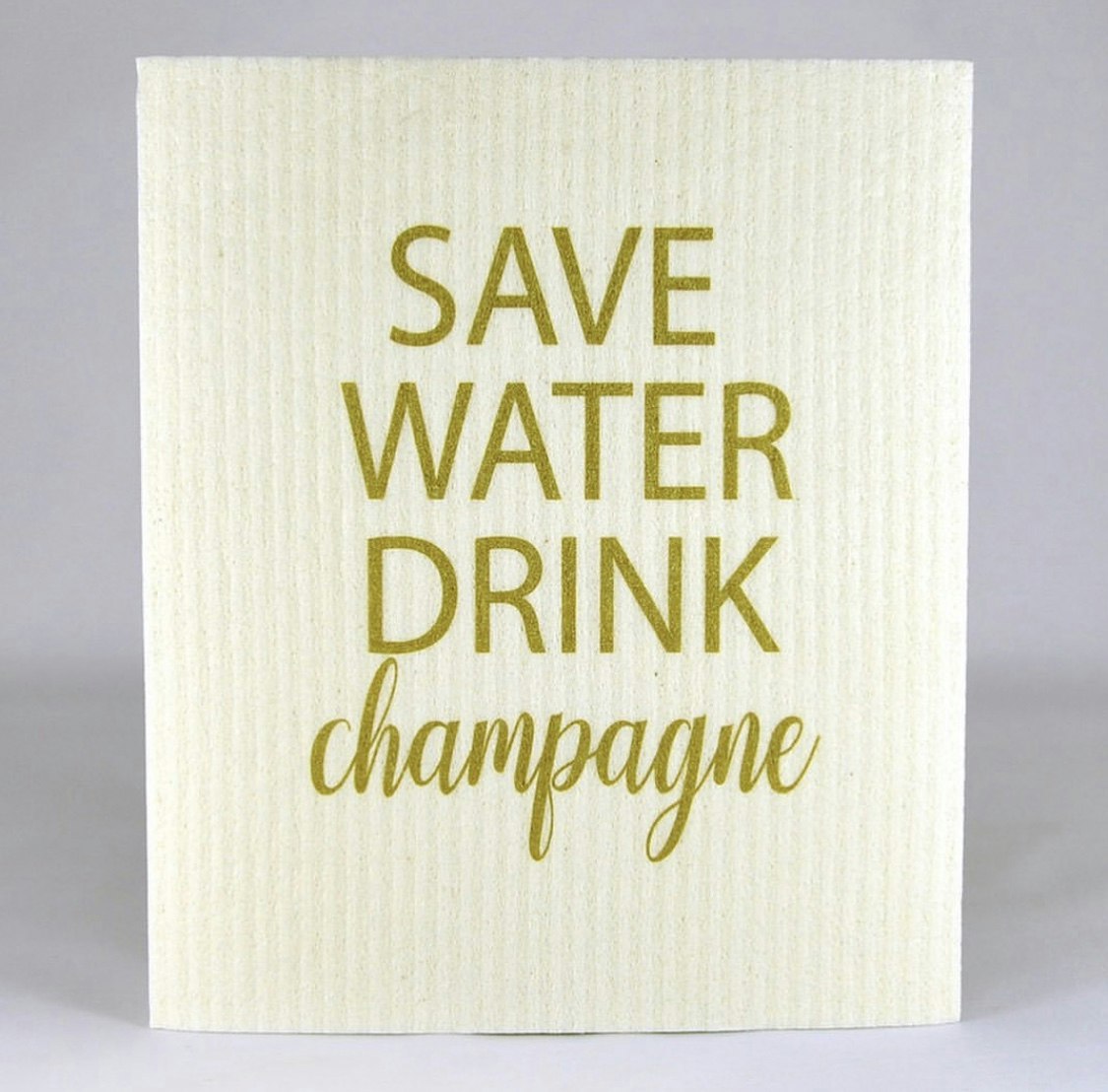 Disktrasa Save water drink champagne