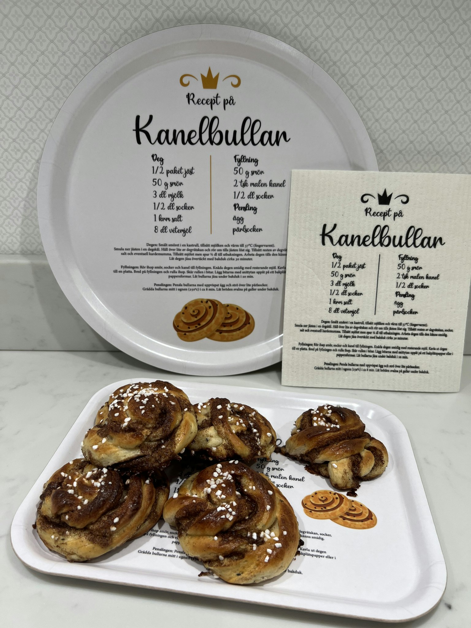 Rund Bricka Kanelbullar