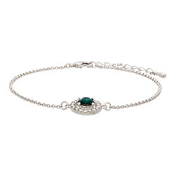 Miss Miranda Armband Emerald Silver