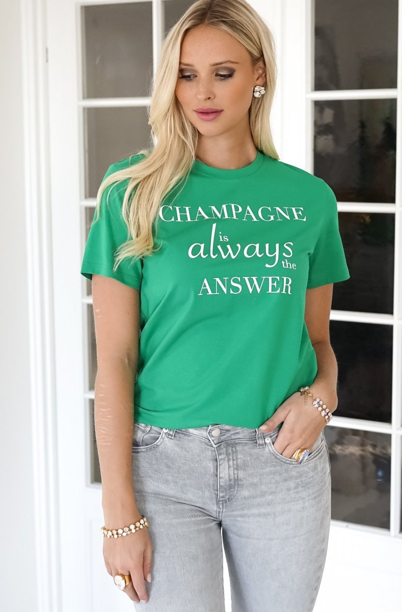 T-shirt Champagne Vibrant Green