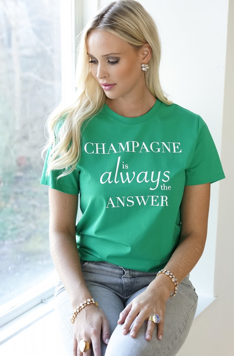 T-shirt Champagne Vibrant Green