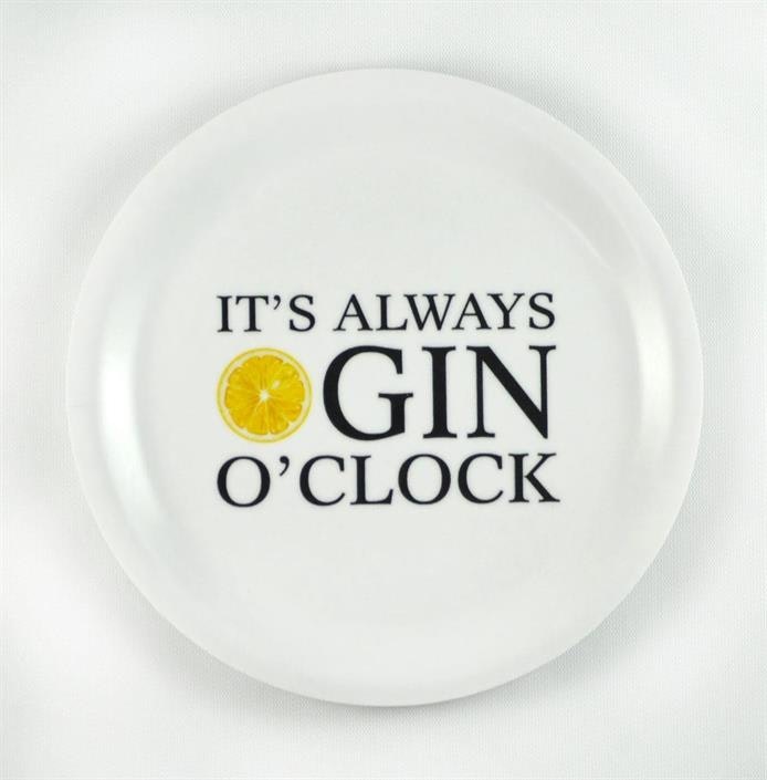 Glasunderlägg Gin ó clock