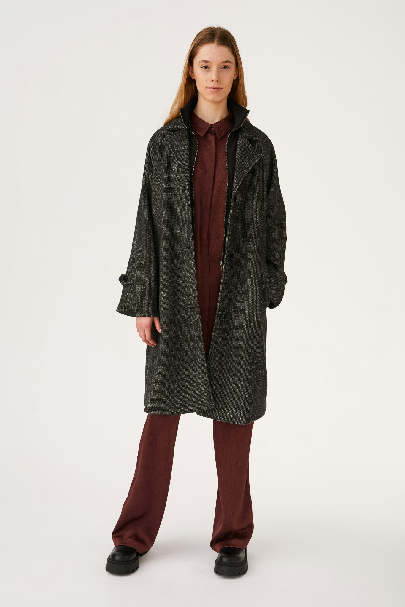 Mila Kappa 2- in 1 coat Svart