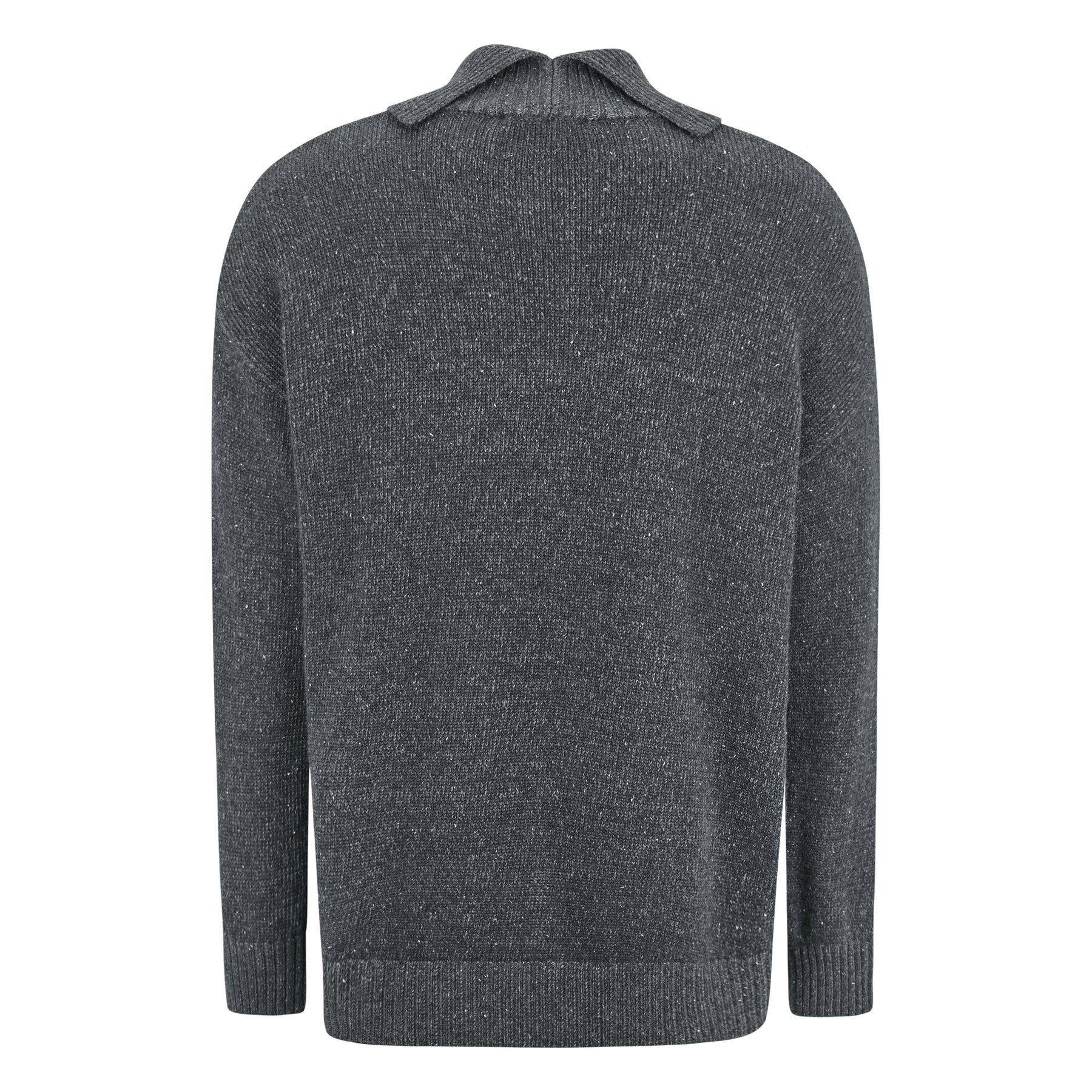 Crawley Rollneck Knit Dark Grey Melange