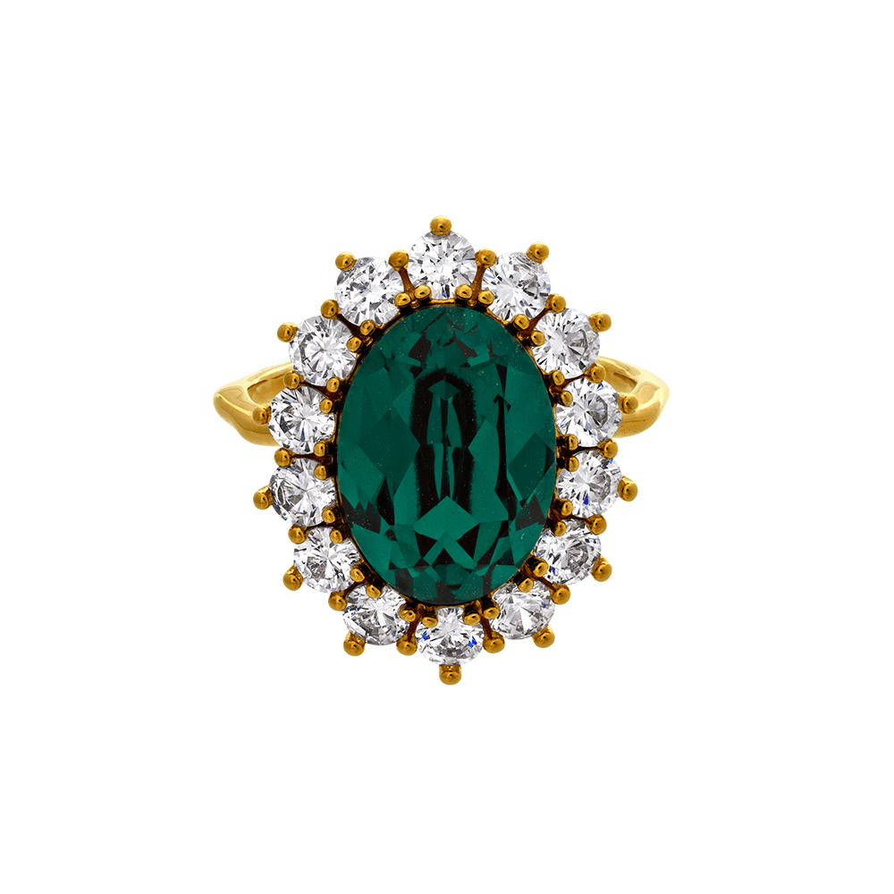 Lady Di Ring Emerald