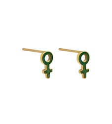 Femme Stud Green/Gold