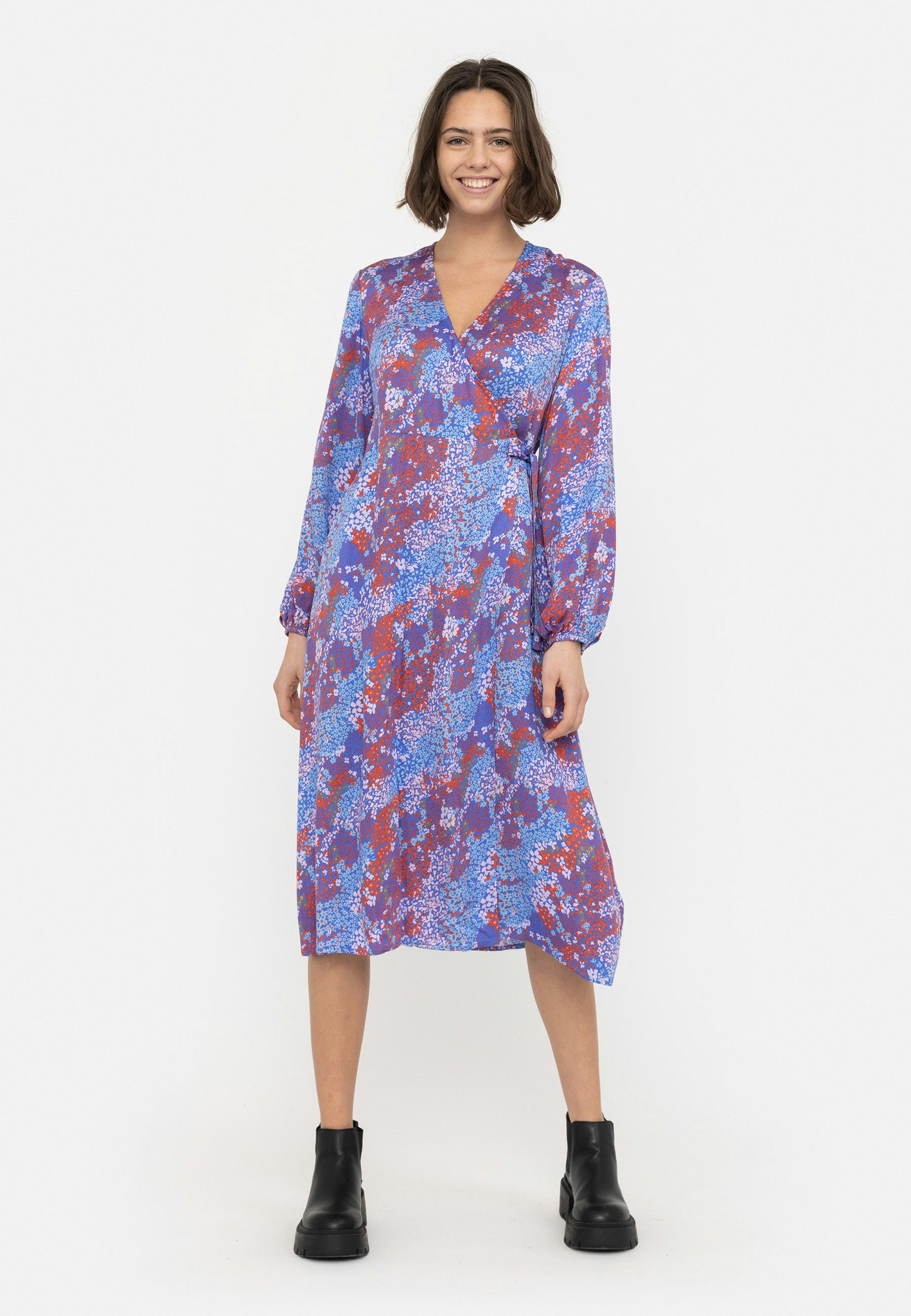 Alivia Midi Wrap Dress