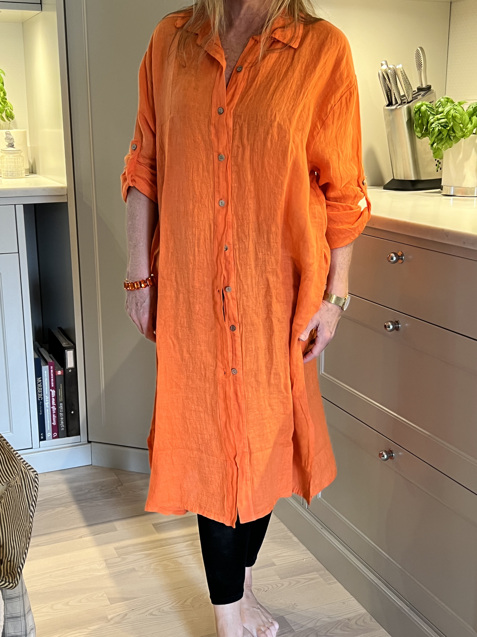 Milano Långskjorta/Klänning Orange
