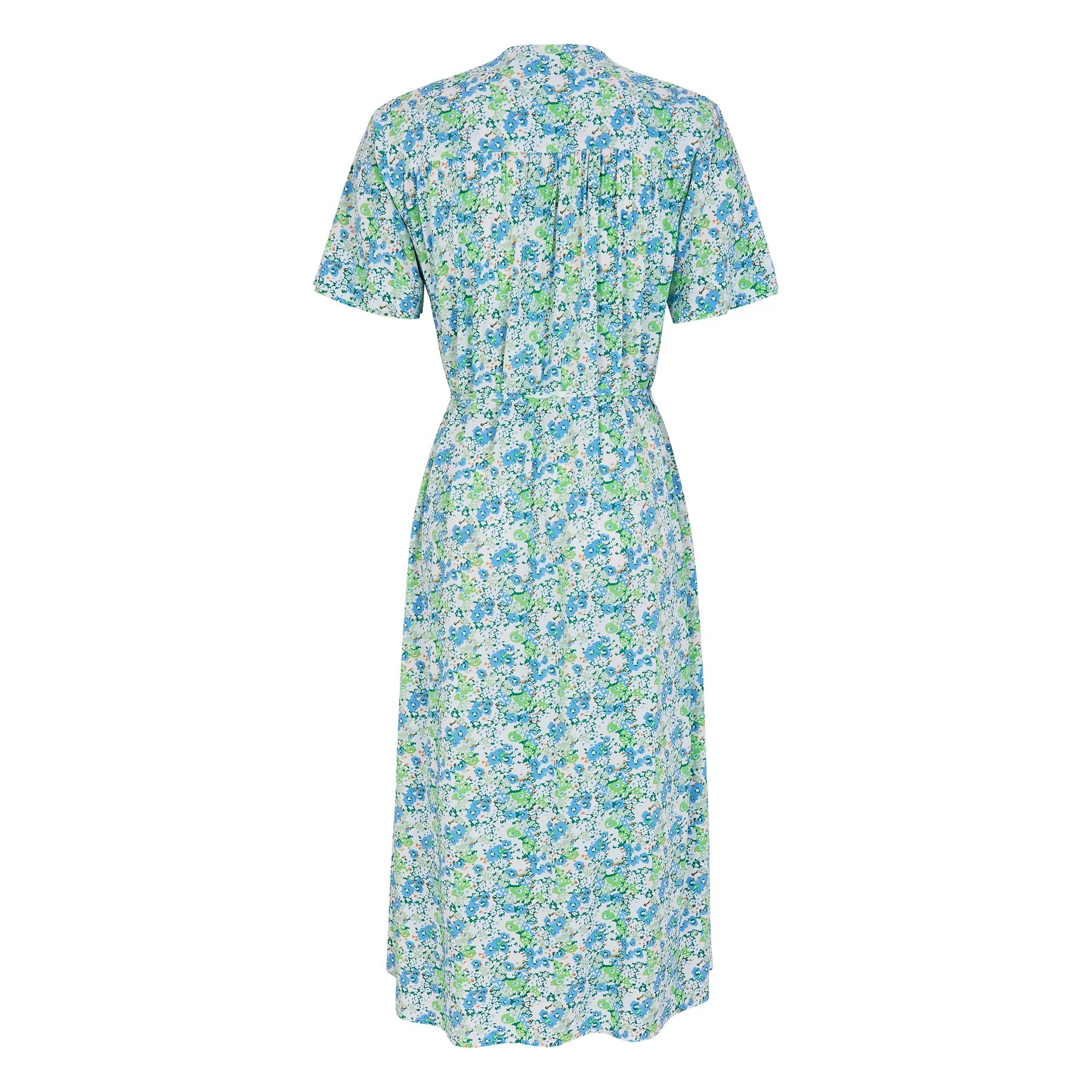 Ayla V-neck Midi Dress Flower