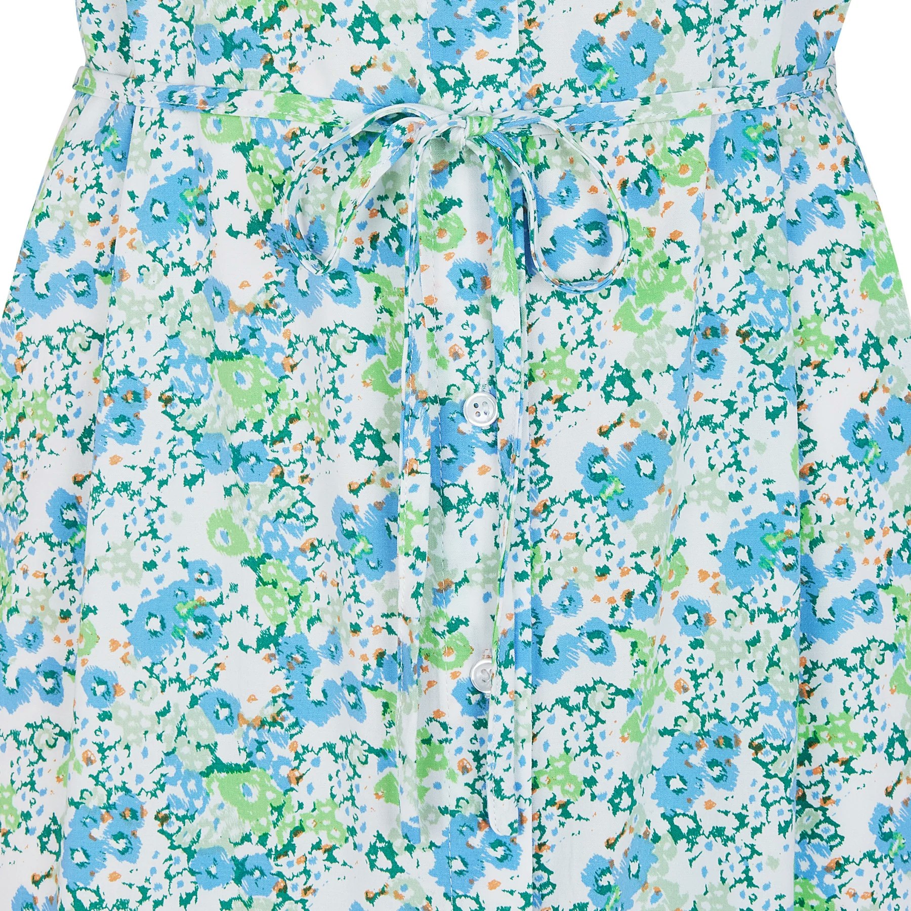 Ayla V-neck Midi Dress Flower