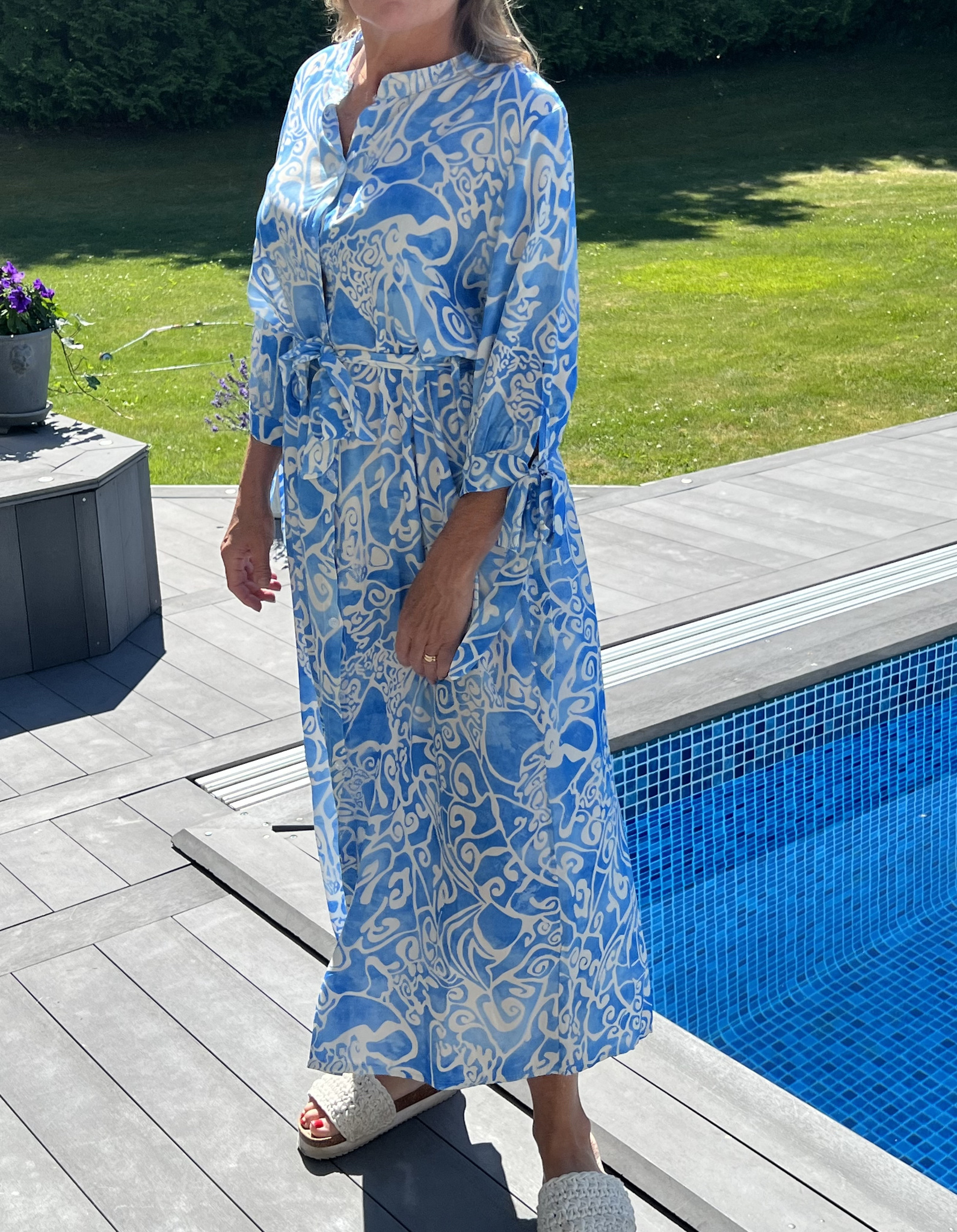 Alma Skjortklänning Blå