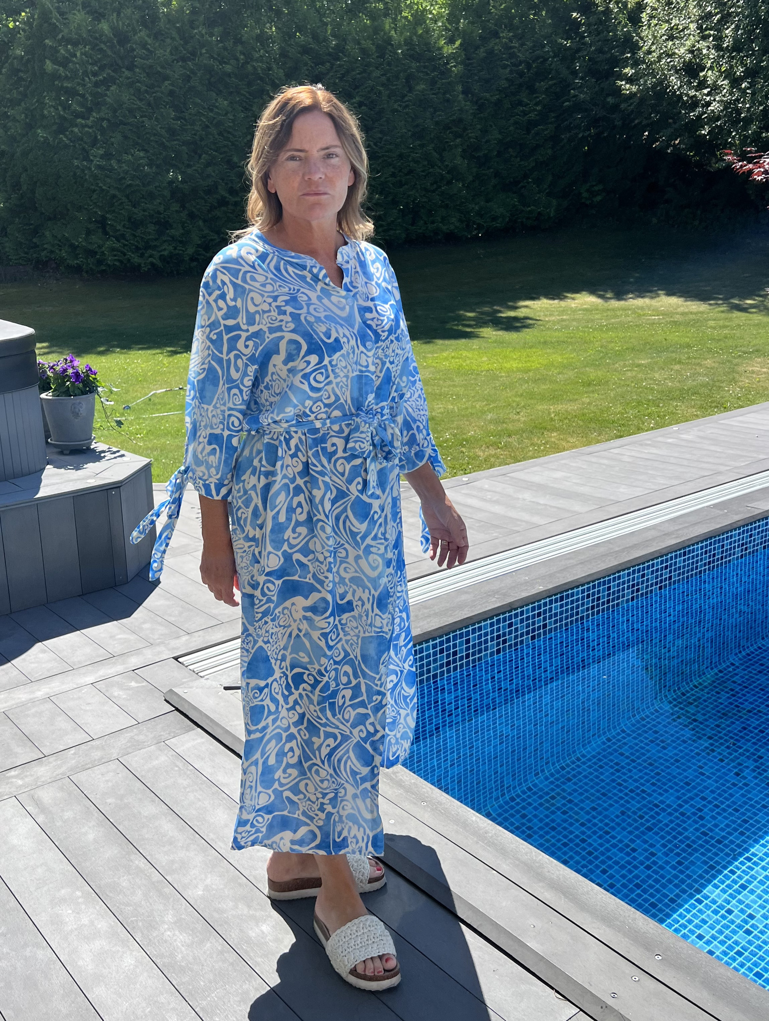 Alma Skjortklänning Blå