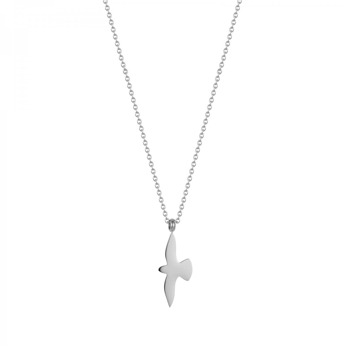 Dove Long Necklace Steel