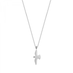 Dove Long Necklace Steel