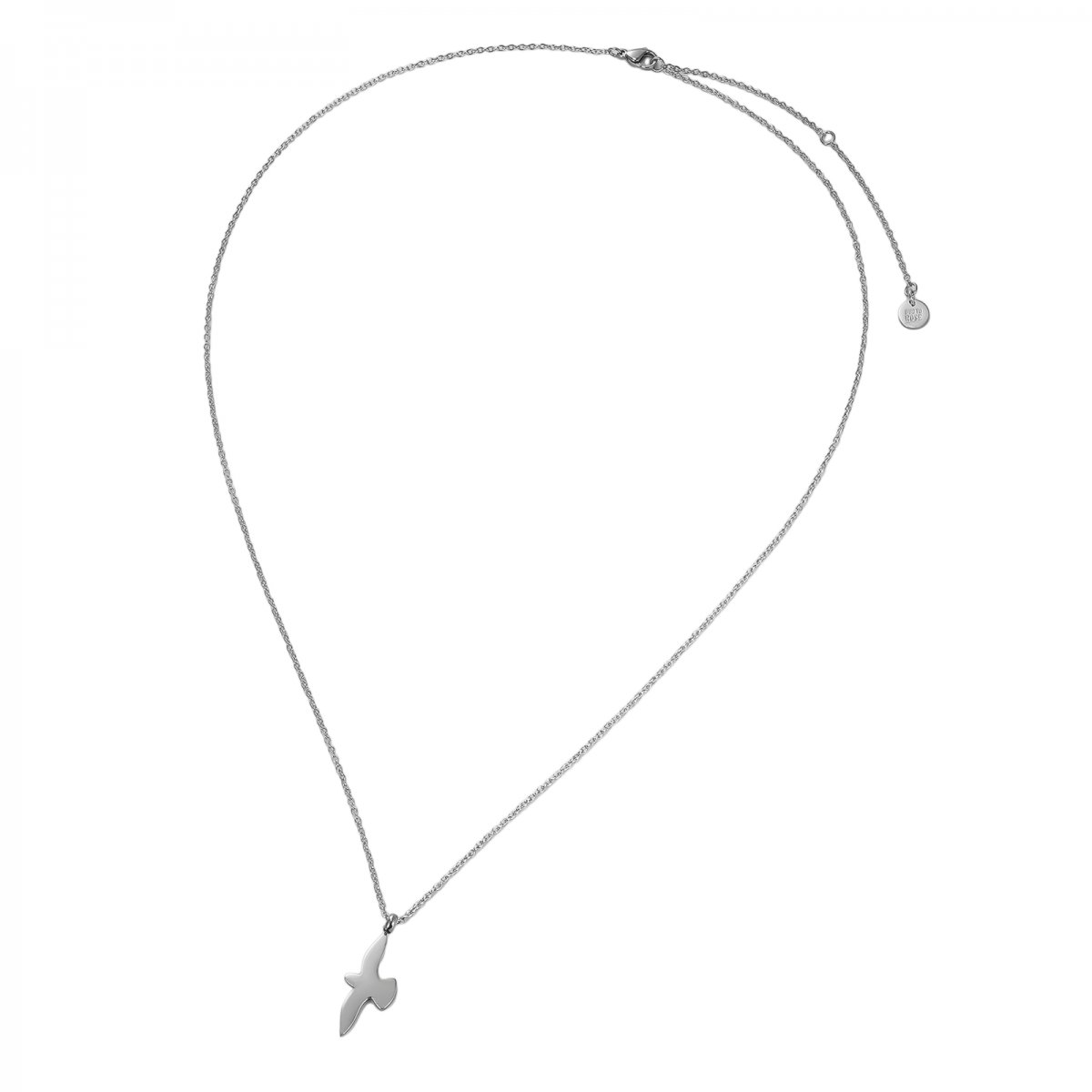 Dove Long Necklace Steel