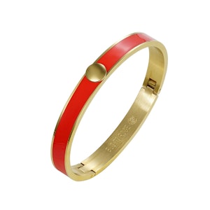 Capri Enamel Armband Röd/Guld