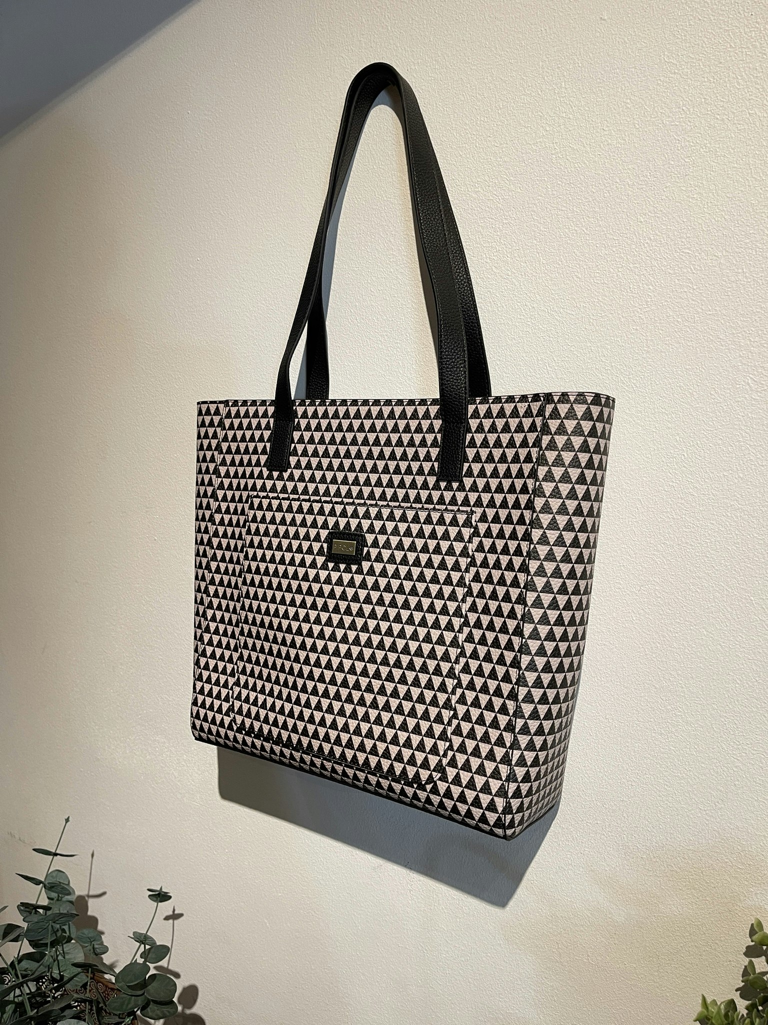 Ally Tote Bag Trip Black & White